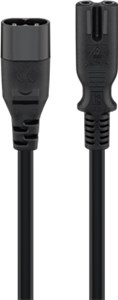 Extension Cable C7/C8, 2 m, Black