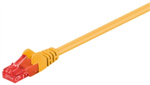 CAT 6 Câble Patch, U/UTP, jaune