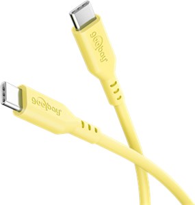 USB-C™ Silicone Cable, 1.5 m, yellow